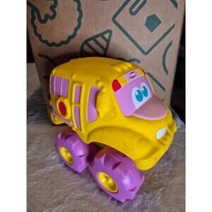 Playskool Tonka Cushy Cruisin' School Bus toy RARE pink